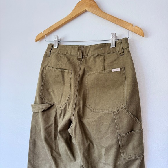 Brixton‎ Alameda Relaxed Carpenter Pants Olive Green Size 25 Womens Utility Edgy - Picture 6 of 16